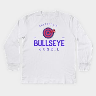 bullseye junkie Kids Long Sleeve T-Shirt